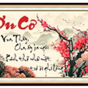 Tranh đính đá Ơn Cô - TD1080 (kích thước 75x50cm)