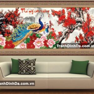 Tranh đính đá cao cấp - tdf204 - phú quý cát tường