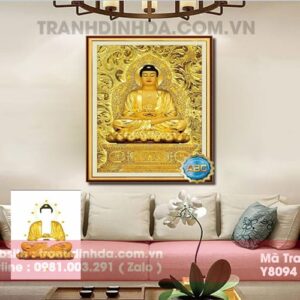 Tranh đính đá cao cấp Phật Tổ Y8094 Kích thước 50cm*70cm