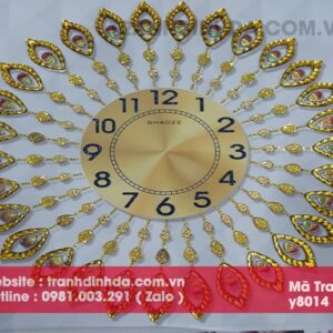 Tranh đính đá cao cấp đồng hồ Y8014 Kích thước 50cm*50cm
