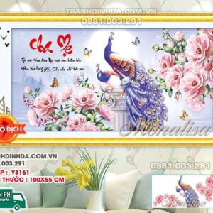 Tranh đính đá Cha Mẹ Y8161 kích thước 100x55cm