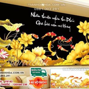 Tranh đính đá Gia Hòa Vạn Sự Hưng Y8182 kích thước 120x60cm