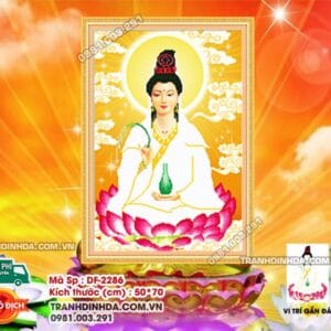 Tranh đính đá Phật Quan Âm DF2286 kích thước 50cm x 70cm