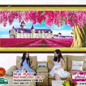 Tranh đính đá Phong cảnh DF2515 kích thước 150cm x 70cm