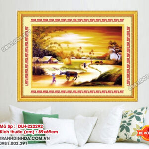 Tranh thêu chữ thập Hoàng Hôn DLH-222292 kích thước 89cm x 69cm