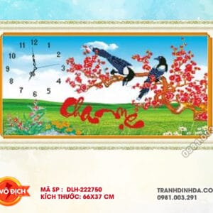 Tranh thêu chữ thập Cha Mẹ DLH-222750 kích thước 66cm x 37cm
