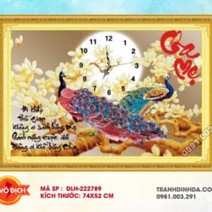 Tranh thêu chữ thập Cha Mẹ DLH-222789 kích thước 74cm x 52cm