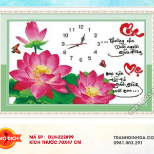 Tranh thêu chữ thập Cha Mẹ DLH-222899 kích thước 70cm x 47cm