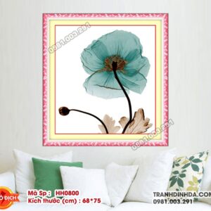 Tranh thêu chữ thập Hoa Nghệ Thuật HH0800 kích thước 68cm x 75cm