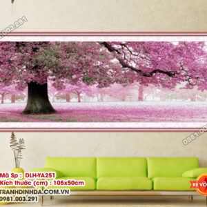 Tranh thêu chữ thập Cây Tình Yêu DLH-YA251 Kích thước 105cm x 50cm