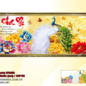 Tranh thêu chữ thập Cha Mẹ LV3053 Kích thước 100x50cm
