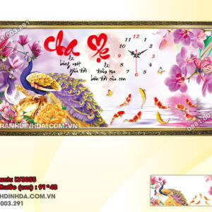 Tranh thêu chữ thập Cha Mẹ LV3055 Kích thước 91x43cm