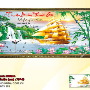 Tranh thêu chữ thập Thuận Buồm Xuôi Gió LV3064 Kích thước 75x43cm