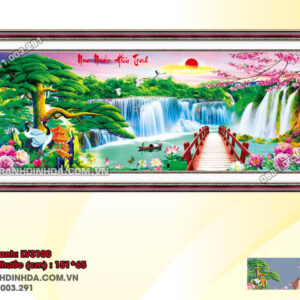 Tranh thêu chữ thập Non Nước Hữu Tình LV3100 Kích thước 151x65cm