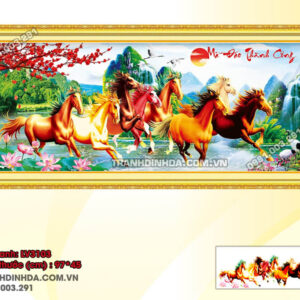 Tranh thêu chữ thập Mã Đáo Thành Công LV3103 Kích thước 97x45cm