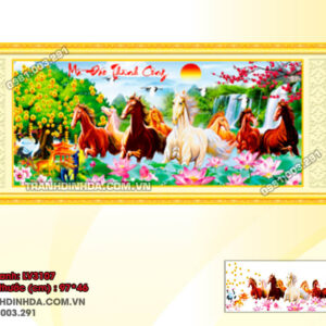 Tranh thêu chữ thập Mã Đáo Thành Công LV3107 Kích thước 97x46cm