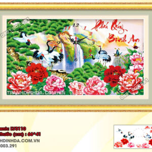 Tranh thêu chữ thập Phú Quý Bình An LV3110 Kích thước 66x41cm