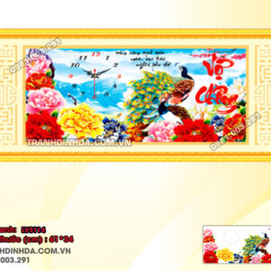 Tranh thêu chữ thập Vợ Chồng LV3114 Kích thước 61x34cm