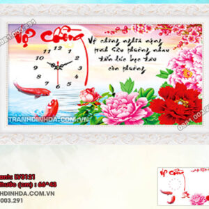 Tranh thêu chữ thập Vợ Chồng LV3121 Kích thước 66x43cm