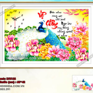 Tranh thêu chữ thập Vợ Chồng LV3122 Kích thước 65x42cm