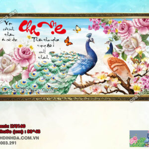 Tranh thêu chữ thập Cha Mẹ LV3160 Kích thước 83x43cm