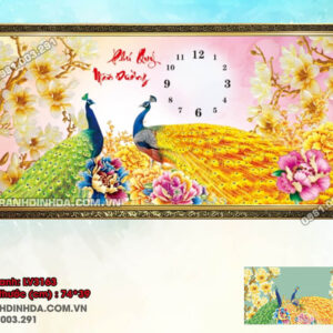 Tranh thêu chữ thập Phú Quý Mãn Đường LV3163 Kích thước 74x39cm