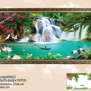 Tranh thêu chữ thập Thiên Nhiên Giao Hòa LV3199 Kích thước 115x62cm