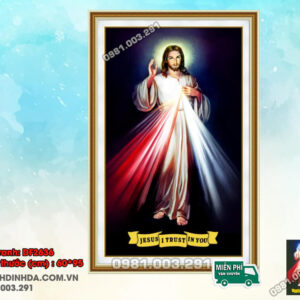 Tranh đính đá Chúa Jesu DF2636 kích thước 60cm x95cm