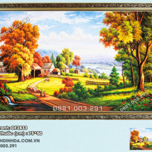 Tranh đính đá ABC Tổ Ấm Hạnh Phúc DF2833(đính kín 100%) kích thước 75cm x50cm