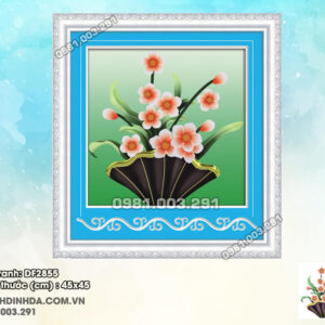 Tranh đính đá Bình Hoa Nghệ Thuật DF2855 kích thước 45cm x 45cm