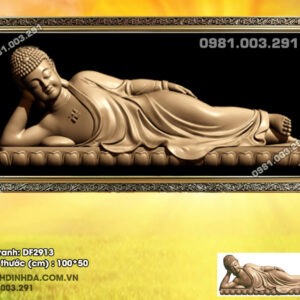 Tranh đính đá Phật Nằm DF2913 kích thước 100cm x50cm
