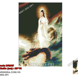 Tranh đính đá Phật DF2927 kích thước 50cm x70cm