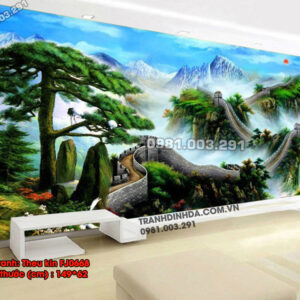 Tranh thêu chữ thập Vạn Lí Trường Thành FJ0668 Kích thước 149cm x 62cm