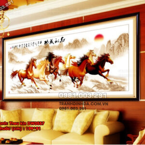 Tranh thêu Mã Đáo Thành Công DW0557 Kích thước 199cm x 91cm