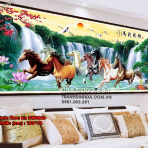 Tranh thêu Mã Đáo Thành Công DW0563 Kích thước 193cm x 79cm