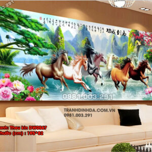 Tranh thêu Mã Đáo Thành Công DW0567 Kích thước 195cm x 82cm