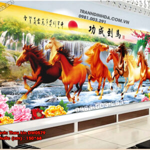 Tranh thêu Mã Đáo Thành Công DW0579 Kích thước 150cm x 68cm