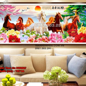 Tranh thêu Mã Đáo Thành Công DW0587 Kích thước 195cm x 84cm