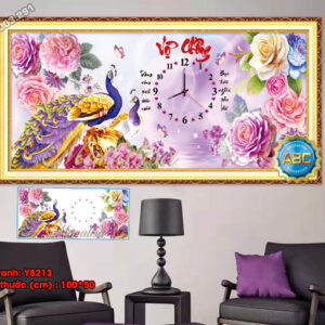 Tranh đính đá Vợ Chồng Y8213 kích thước 100cm x 50cm