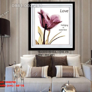 Tranh thêu chữ thập Hoa Nghệ Thuật HH0799 Kích thước 68cm x 75cm