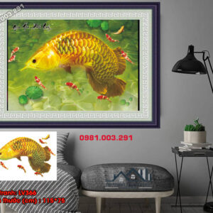 Tranh đính đá Gia Hòa Phú Quý LV366 kích thước 115cm x 75cm