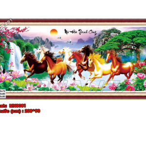 Tranh thêu chữ thập Mã Đáo Thành Công MN0081 Kích thước 200cmx90cm