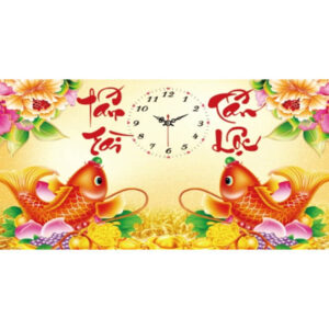 Tranh đính đá Tấn Tài Tấn Lộc lv095 kích thước 90cm x 50cm