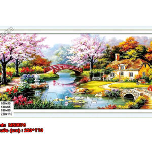 Tranh thêu chữ thập Mùa Xuân Ấm Áp MN0076 Kích thước 220x110cm