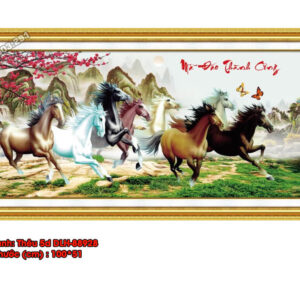 Tranh thêu chữ thập Mã Đáo Thành Công DLH-88928 Kích thước 100cmx51cm