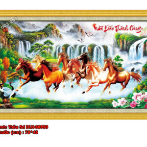 Tranh thêu chữ thập Mã Đáo Thành Công DLH-88950 Kích thước 78cmx48cm