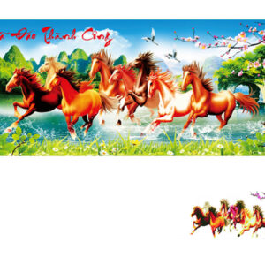 Tranh đính đá Mã Đáo Thành Công VS015 kích thước 96cm x50cm