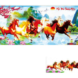 Tranh đính đá Mã Đáo Thành Công VS017 kích thước 149cm x66cm