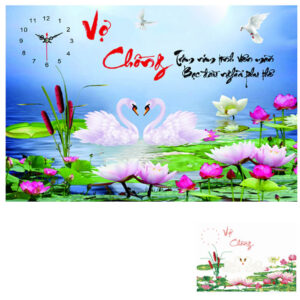 Tranh đính đá cao cấp Vợ Chồng VS141 Kích thước 75cm x 53cm