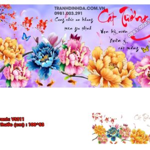 Tranh đính đá Cát Tường  VS311 kích thước 100m x 53cm